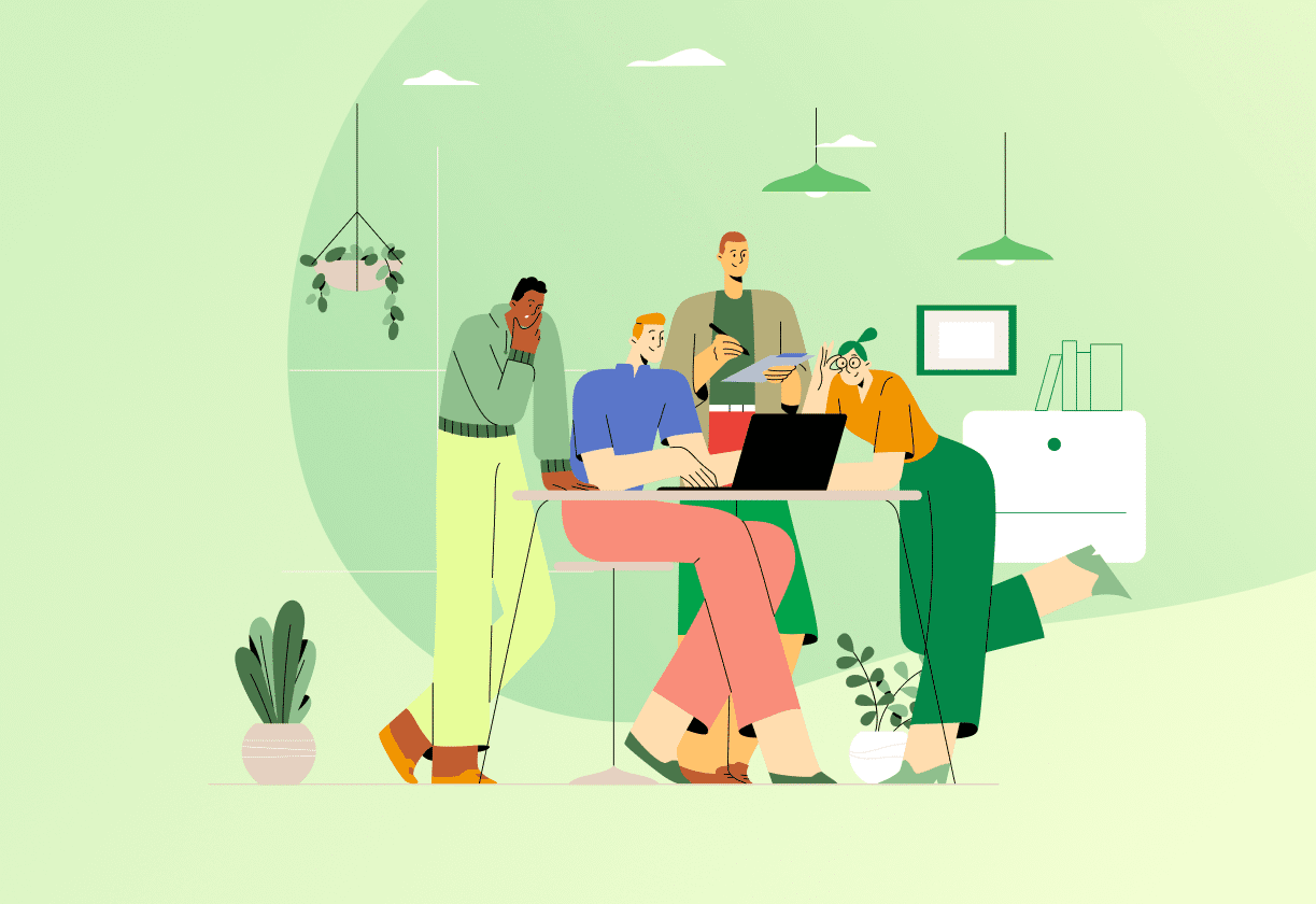 Team collaboration illustration