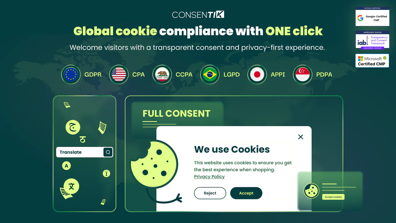 Consentik Global cookie compliance