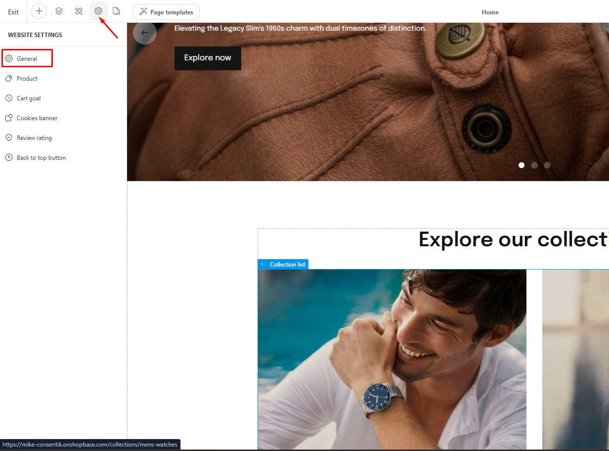 ShopBase Website Setting