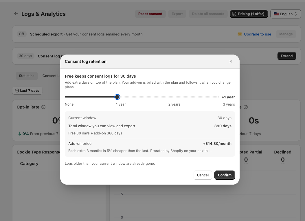 How to add or change the add-on