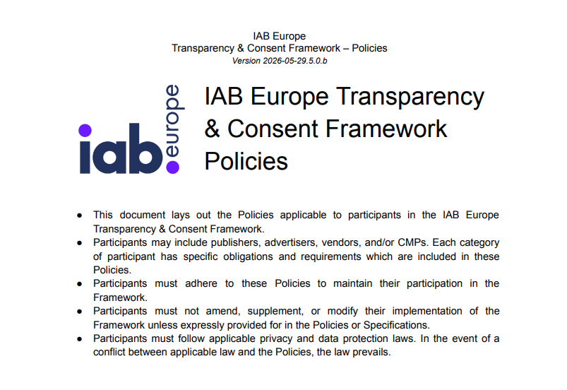 TCF Policies v5.0.b